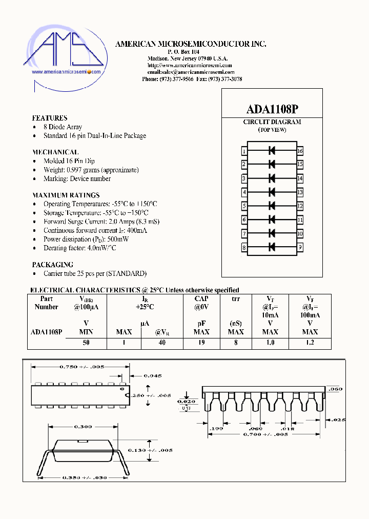 ADA1108P_8537324.PDF Datasheet