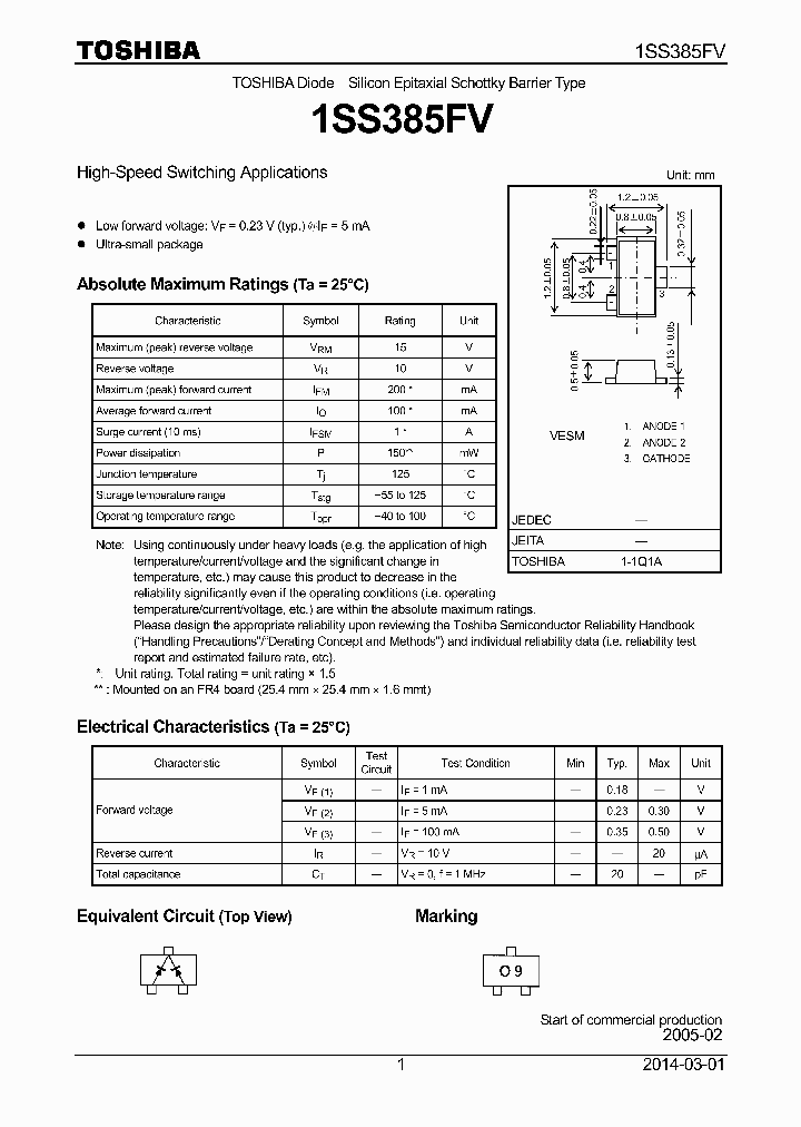 1SS385FV_8538560.PDF Datasheet