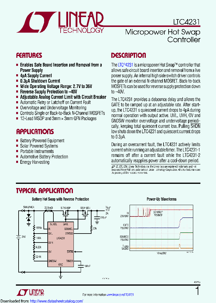 LTC4231HUD-1PBF_8541676.PDF Datasheet