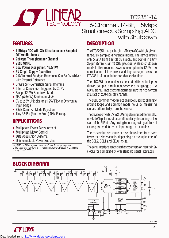 LTC2351HUH-14TRPBF_8541669.PDF Datasheet