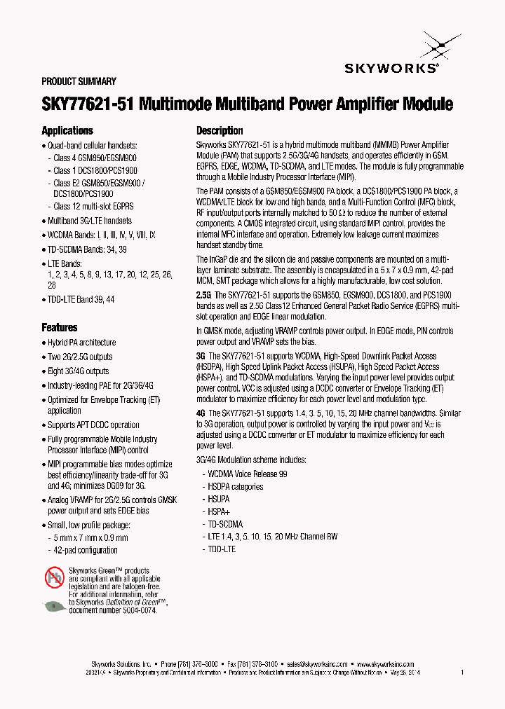 SKY77621-51_8541940.PDF Datasheet