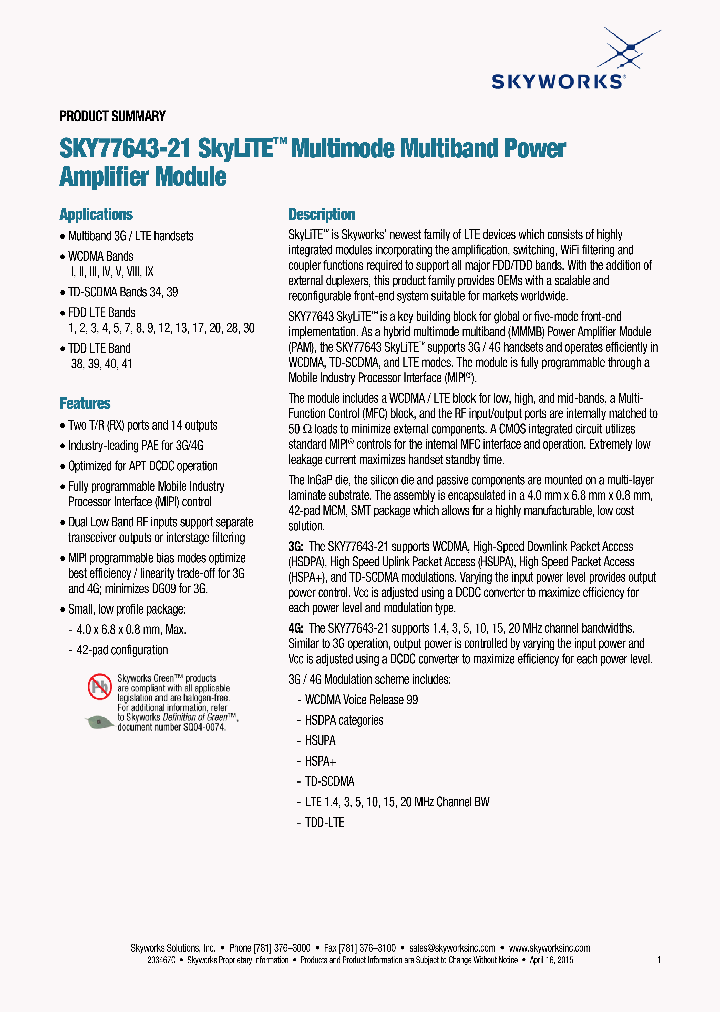 SKY77643-21_8541951.PDF Datasheet