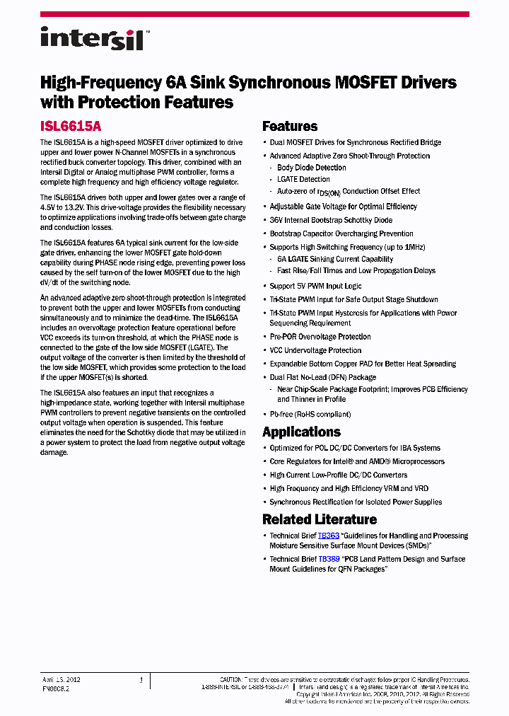ISL6615AIRZ-T_8541648.PDF Datasheet