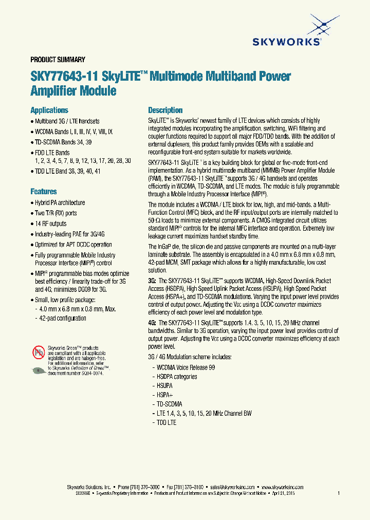 SKY77643-11_8541950.PDF Datasheet