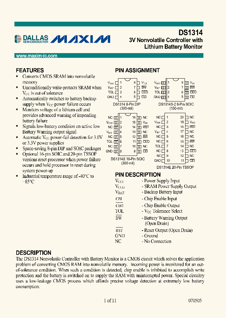 DS1314-05_8542927.PDF Datasheet