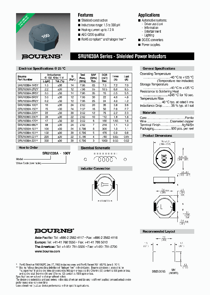 SRU1038A-150Y_8543260.PDF Datasheet