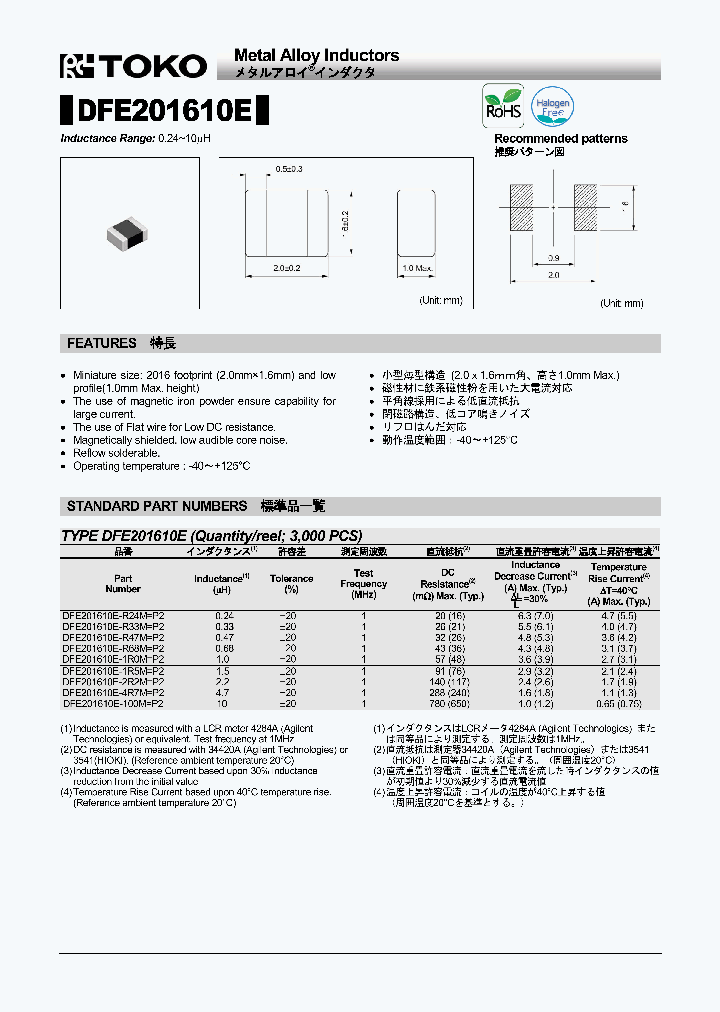 DFE201610E-1R0M_8543471.PDF Datasheet