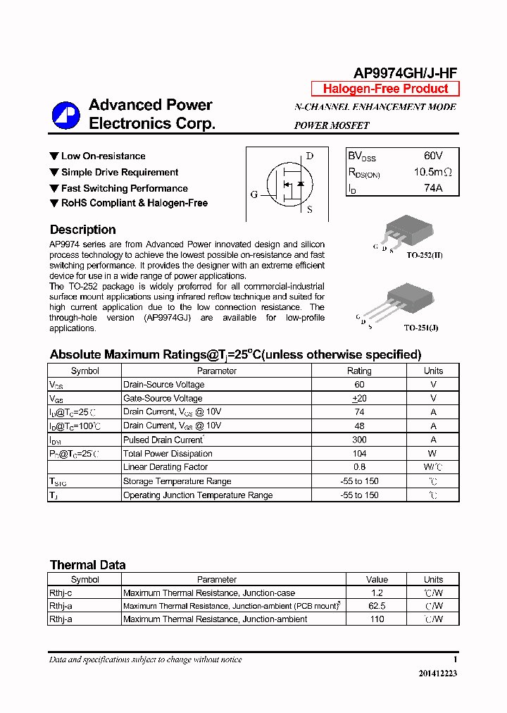 AP9974GH-HF_8543682.PDF Datasheet