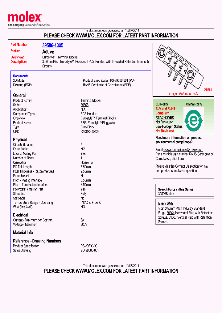 39506-1005_8544748.PDF Datasheet