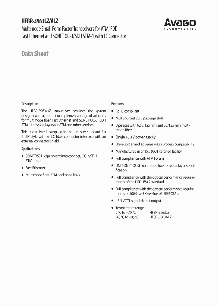 HFBR-5963ALZ_8545259.PDF Datasheet