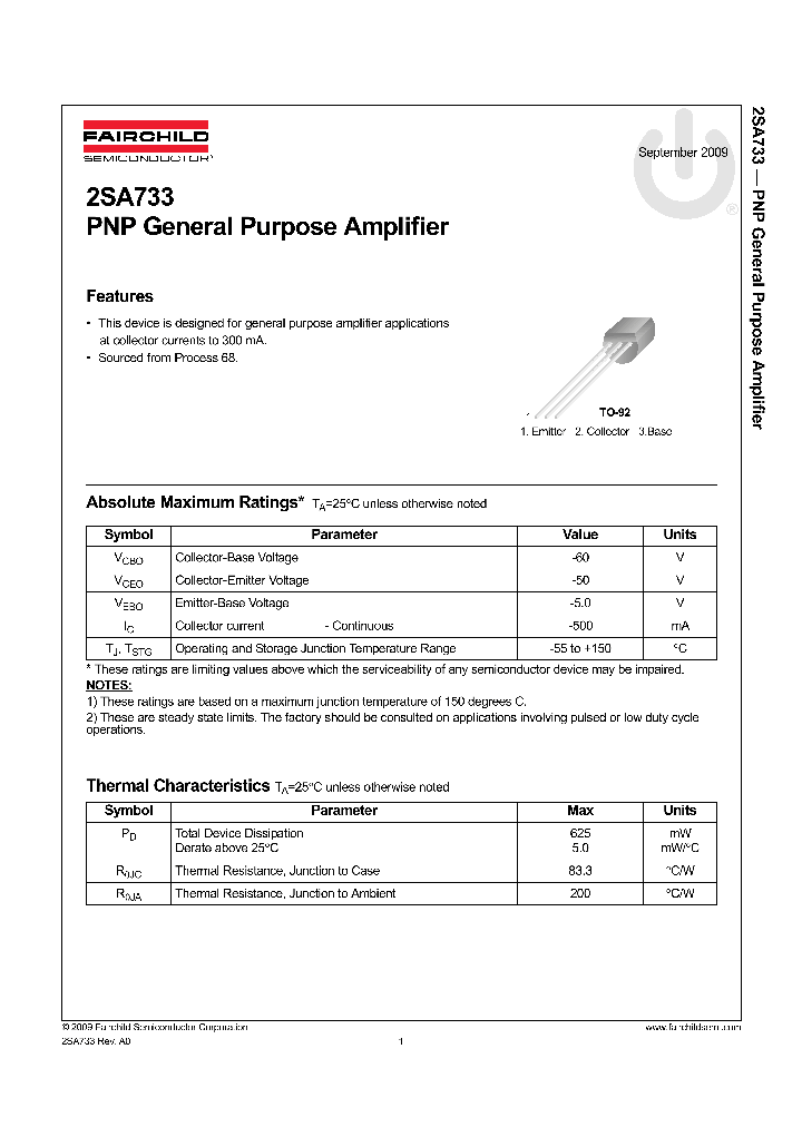2SA733P_8546401.PDF Datasheet