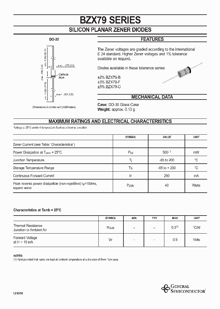 BZX79SERIES_8546862.PDF Datasheet