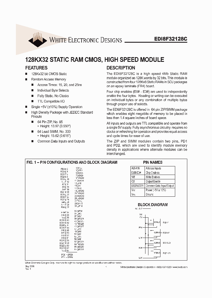 EDI8F32128C25MZC_8547039.PDF Datasheet