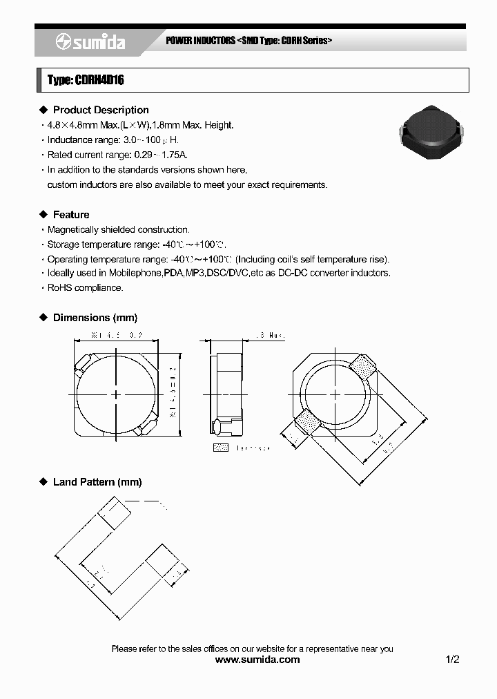 CDRH4D16NP-330MB_8547629.PDF Datasheet