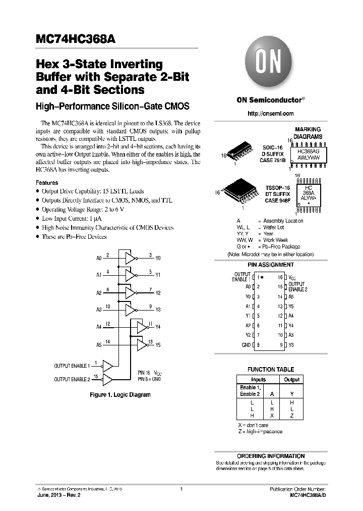 MC74HC368ADR2G_8548408.PDF Datasheet