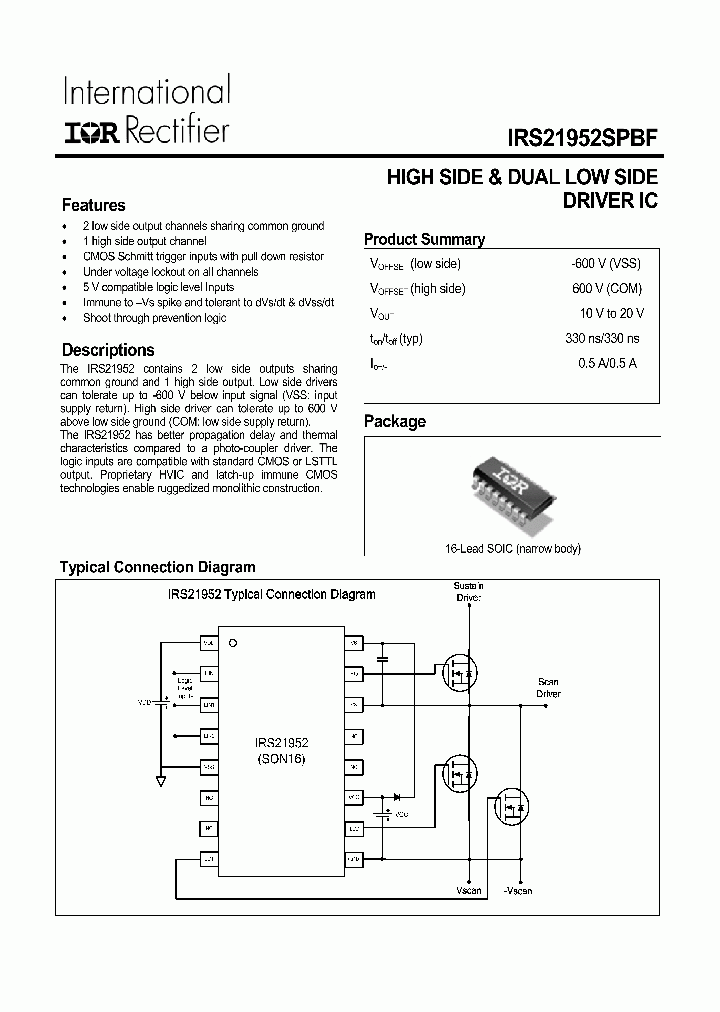 IRS21952SPBF-15_8548430.PDF Datasheet