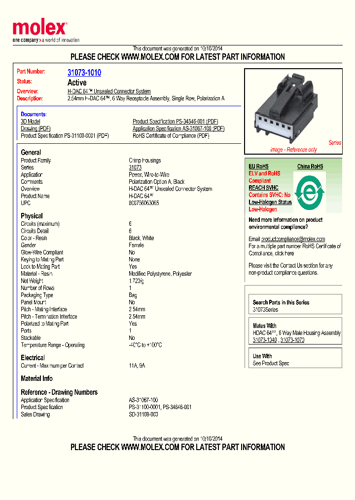 31073-1010_8548754.PDF Datasheet