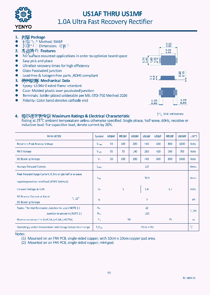 US1MF_8550175.PDF Datasheet