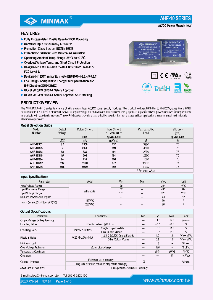 AHF-10S03_8550606.PDF Datasheet