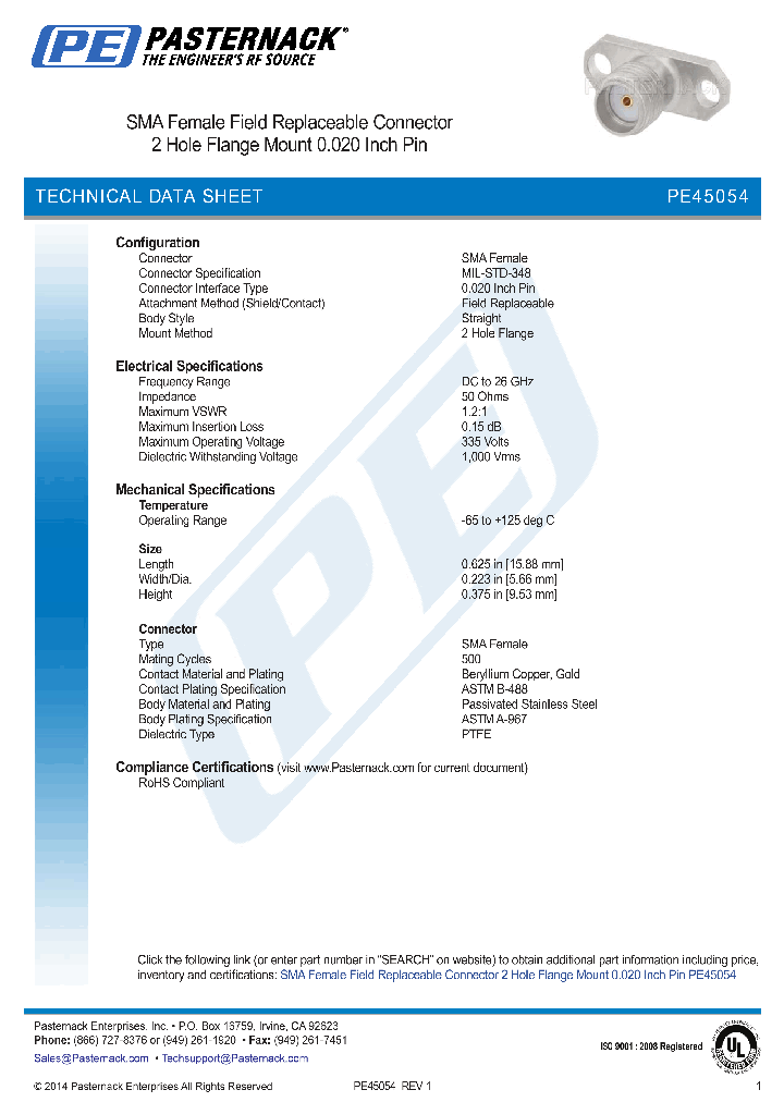 PE45054_8556225.PDF Datasheet