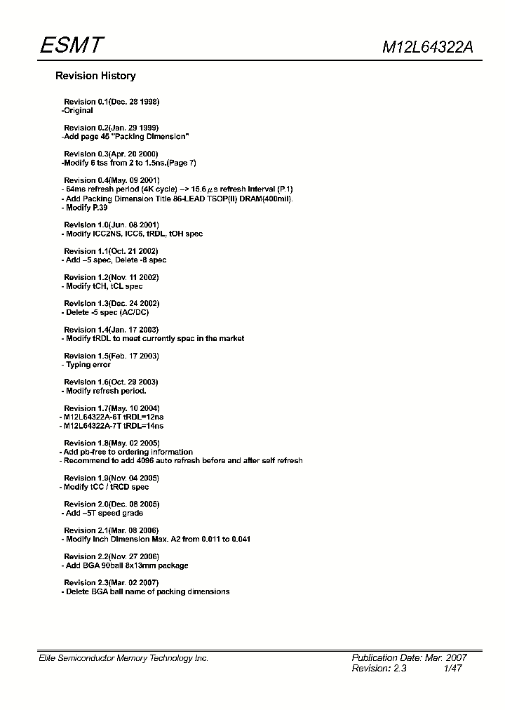 M12L64322A-7BG_8557827.PDF Datasheet