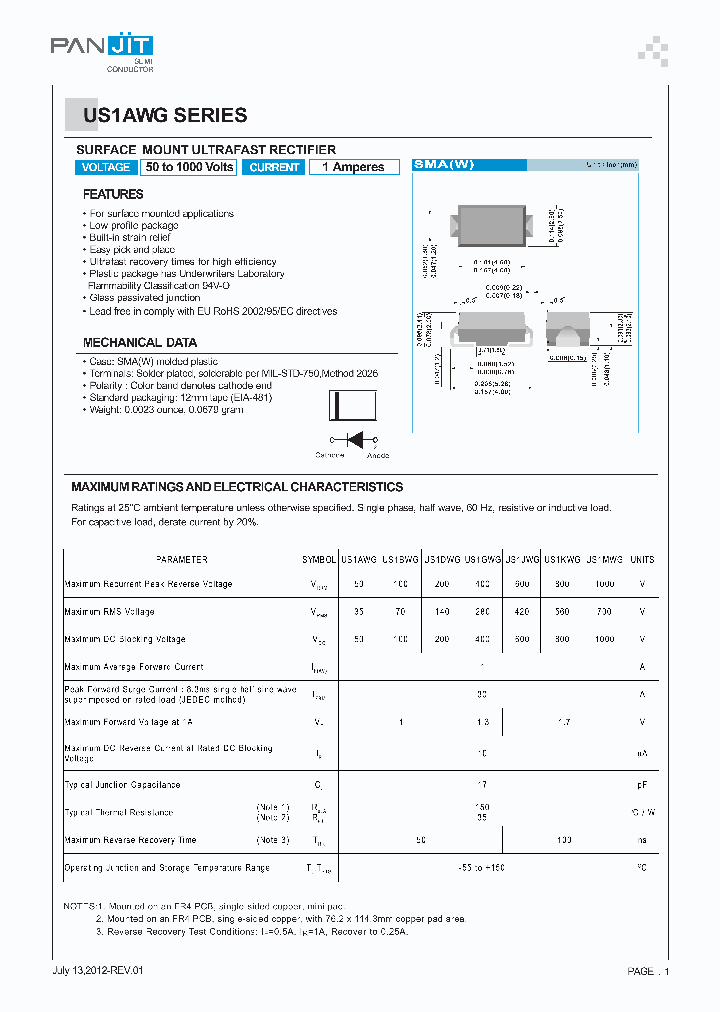 US1AWG_8558241.PDF Datasheet