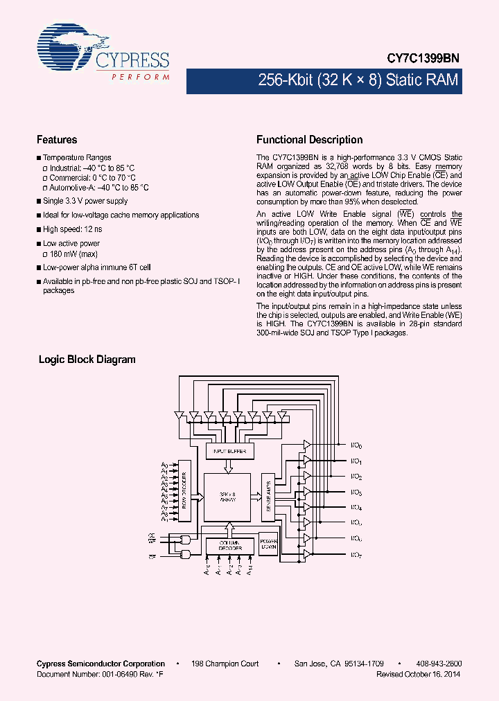 CY7C1399BN-12ZXC_8558265.PDF Datasheet
