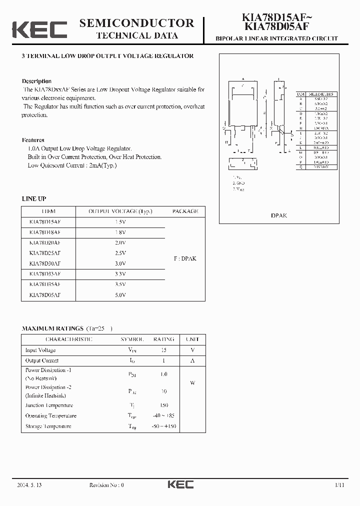 KIA78D05AF_8558907.PDF Datasheet