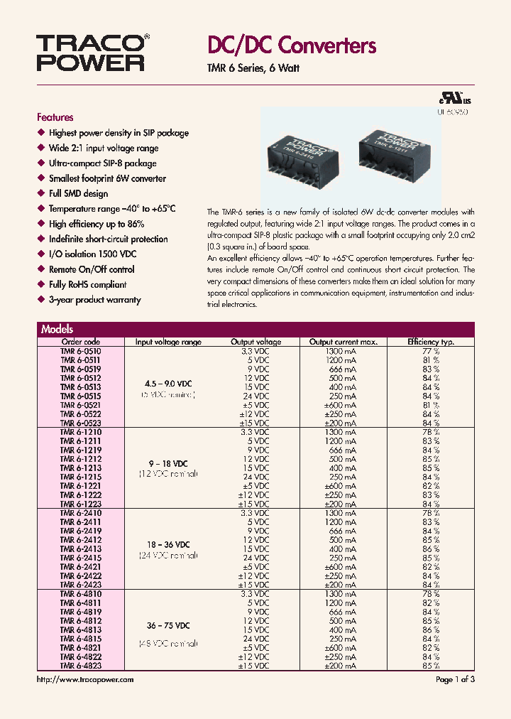 TMR6-1212_8560749.PDF Datasheet