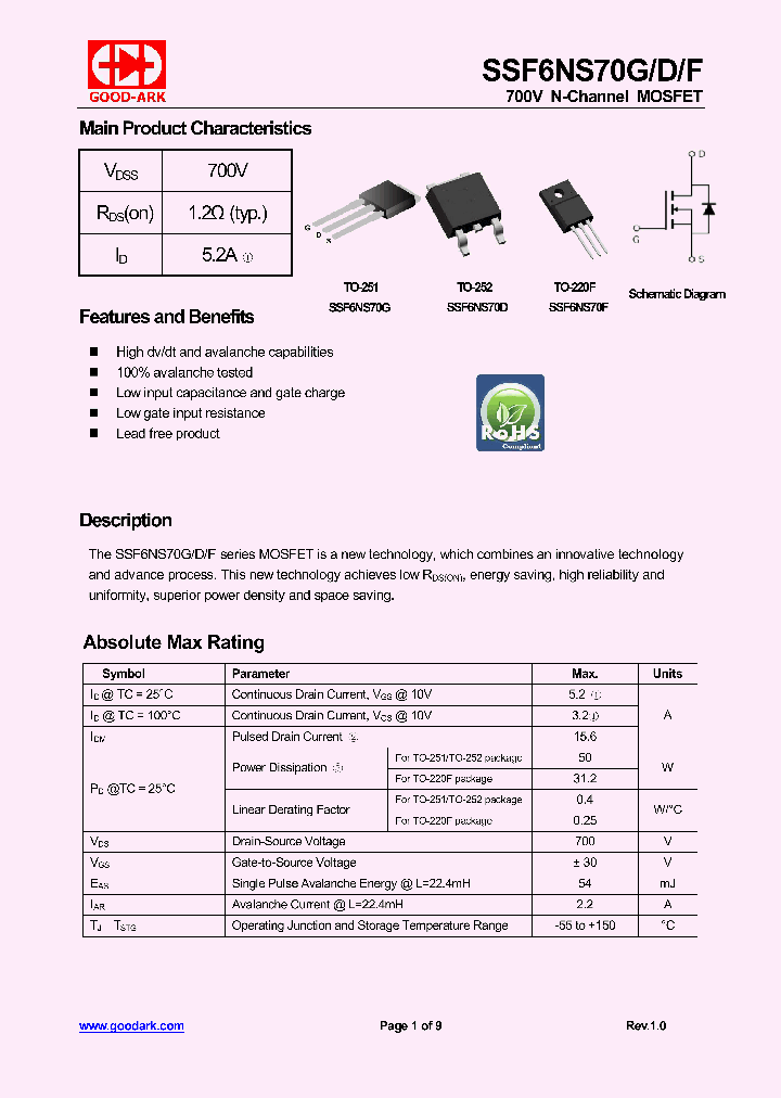 SSF6NS70G_8561582.PDF Datasheet