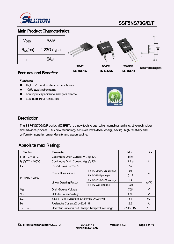 SSF5NS70G_8561579.PDF Datasheet