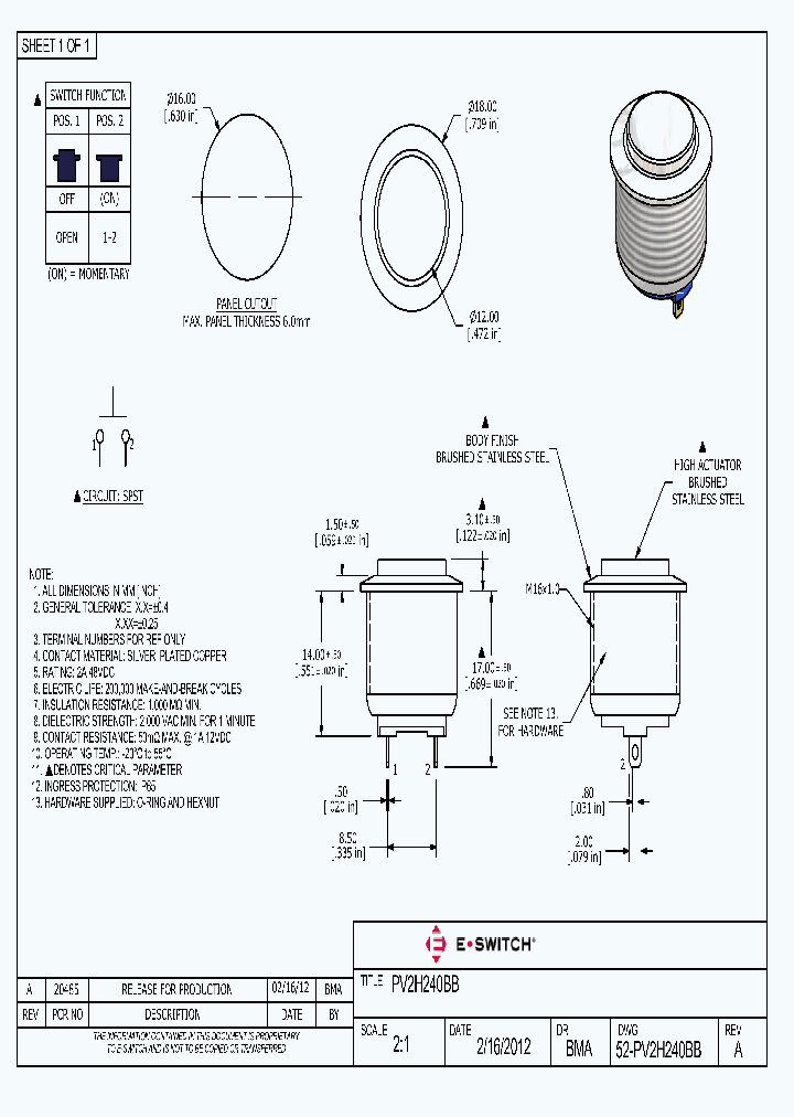 52-PV2H240BB_8563688.PDF Datasheet