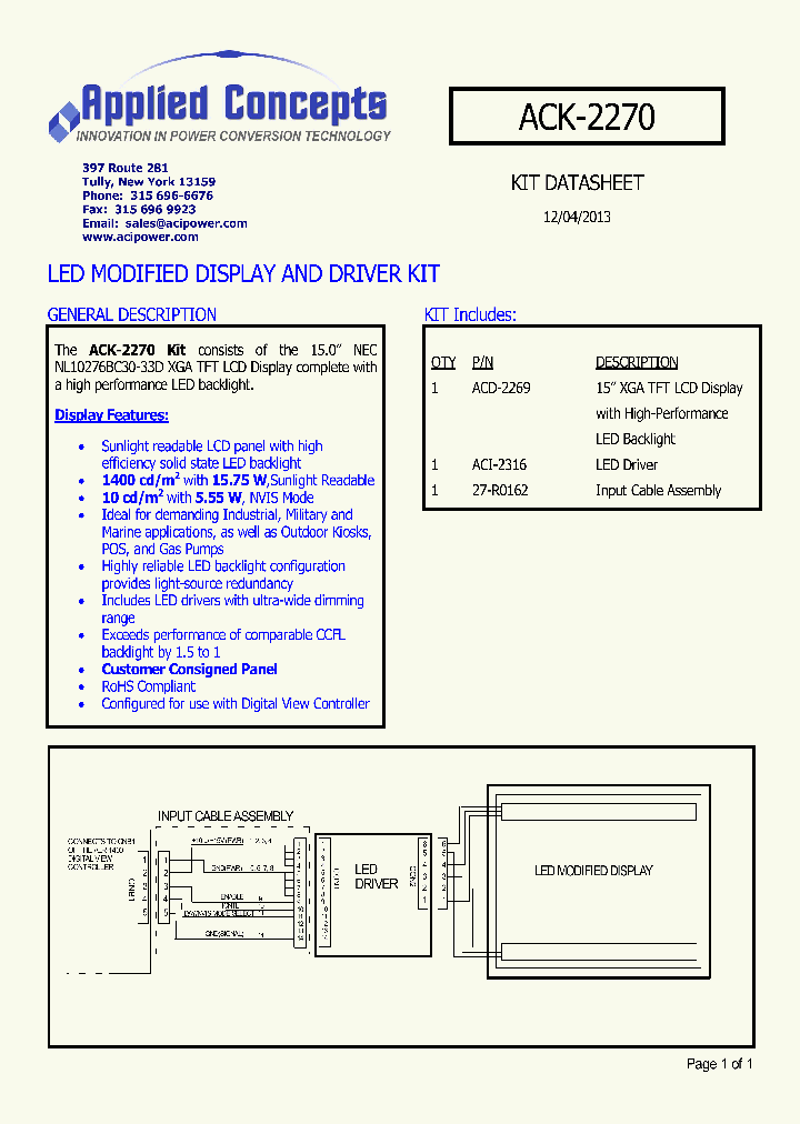 ACK-2270_8563771.PDF Datasheet