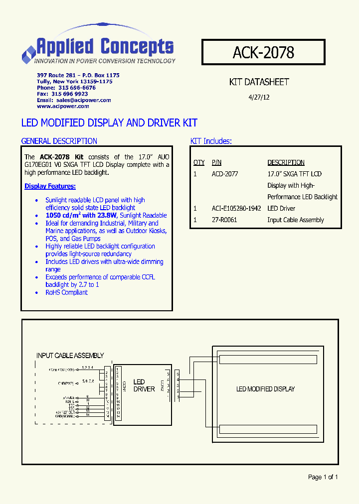 ACK-2078_8563765.PDF Datasheet