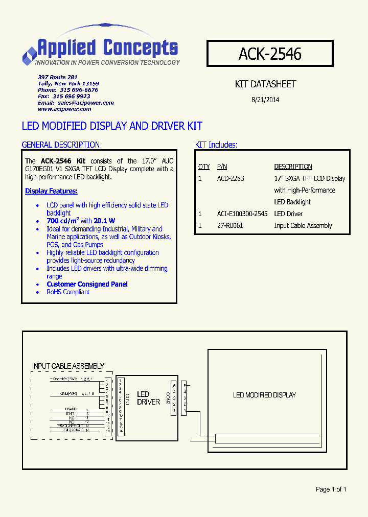 ACK-2546_8563773.PDF Datasheet