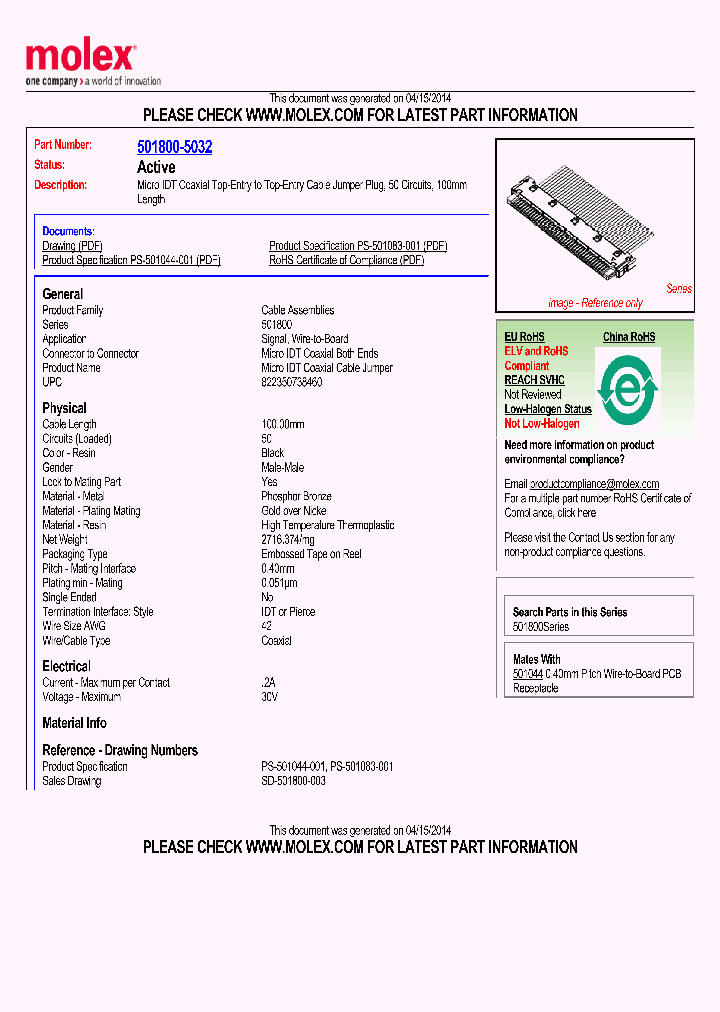 501800-5032_8564694.PDF Datasheet