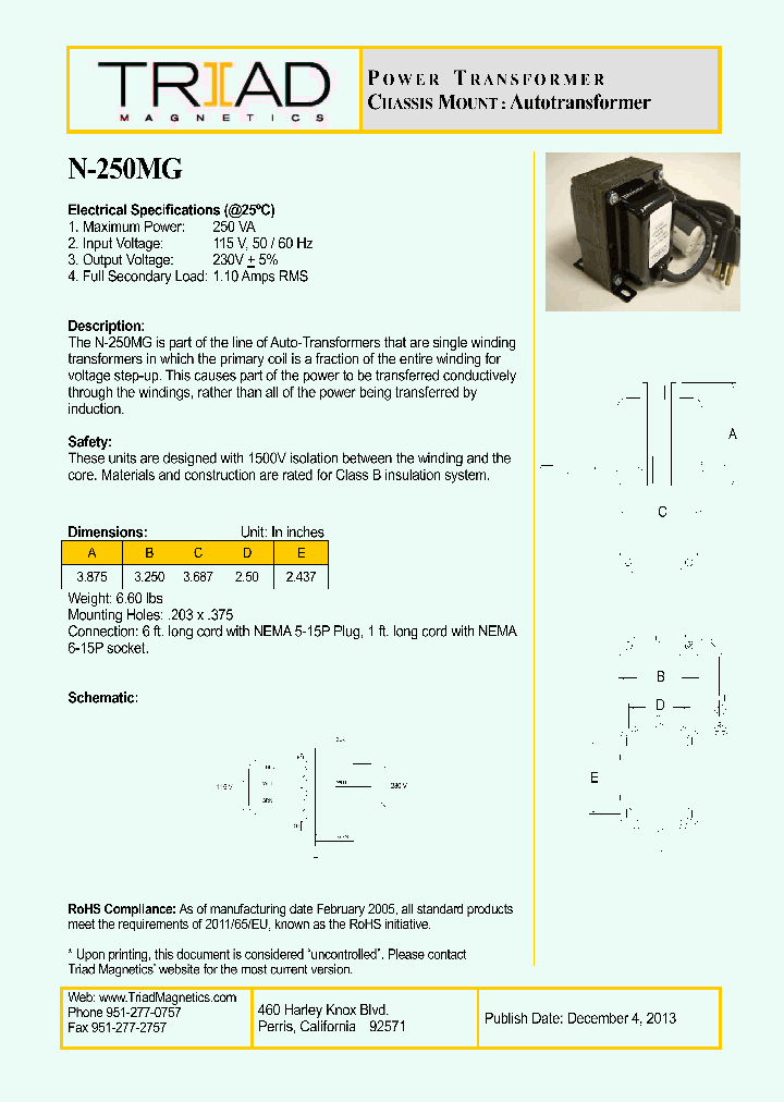 N-250MG_8565333.PDF Datasheet