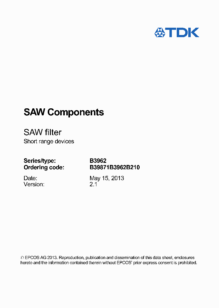 B39871B3962B210_8567009.PDF Datasheet