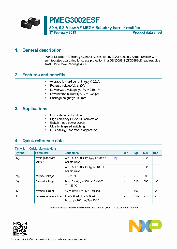 PMEG3002ESF-15_8567023.PDF Datasheet