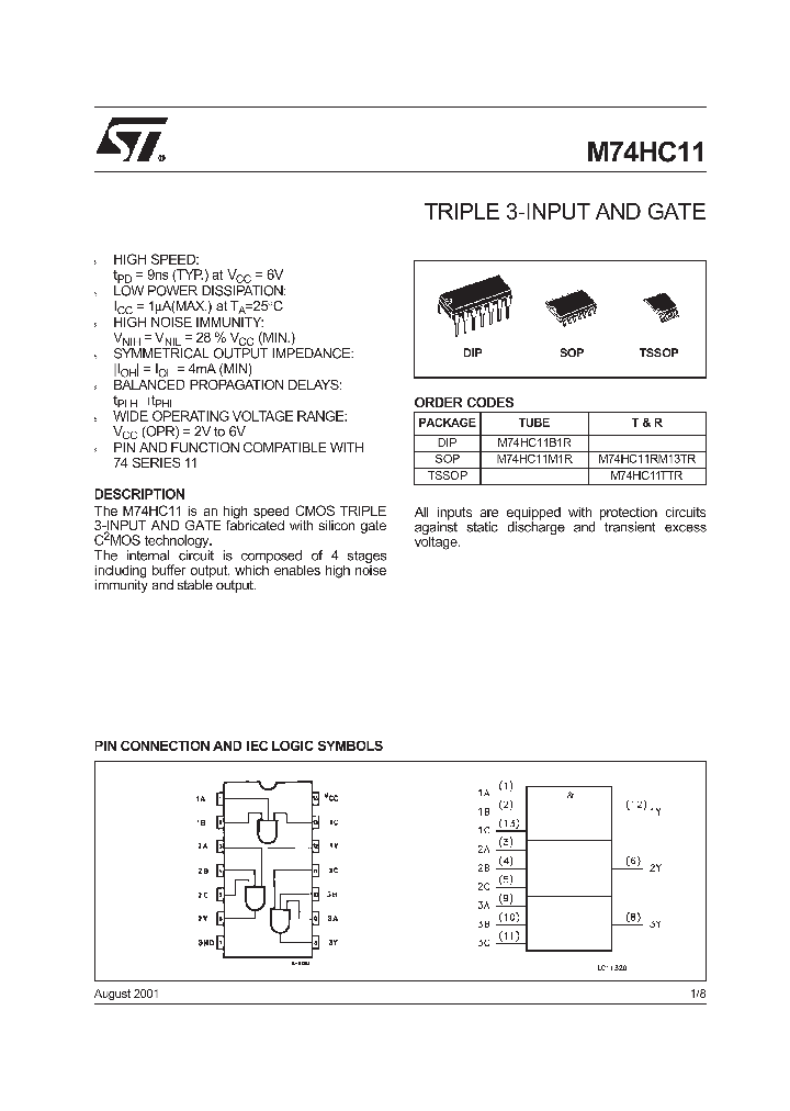 M74HC11RM13TR_8566982.PDF Datasheet
