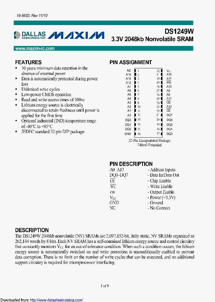 DS1249W-100_8568757.PDF Datasheet