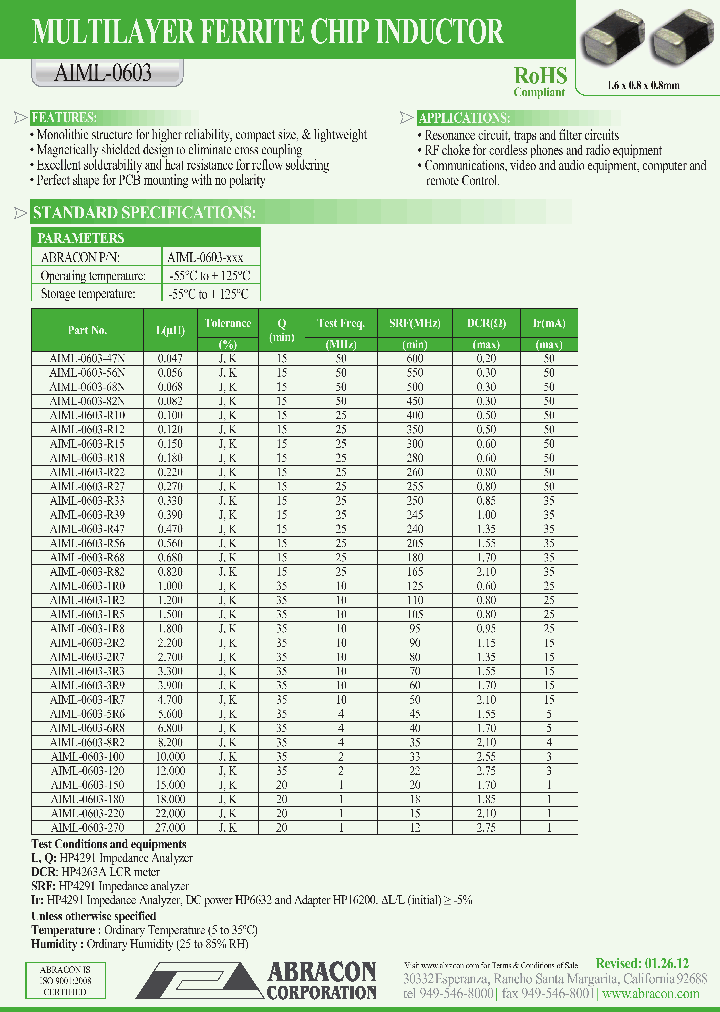 AIML-0603-180_8569603.PDF Datasheet
