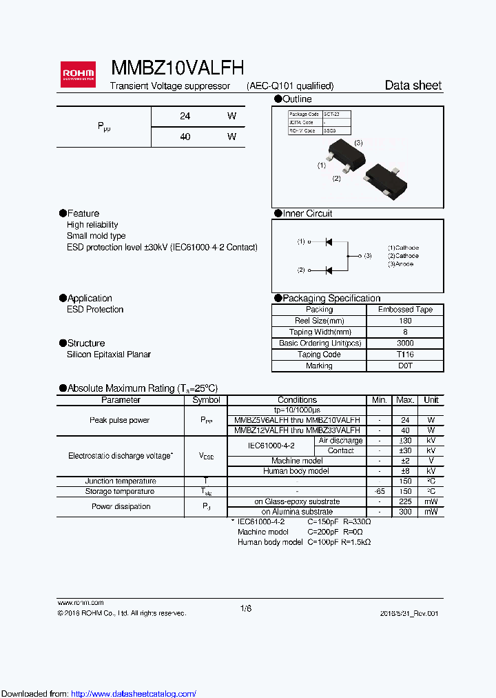 MMBZ10VALFH_8570781.PDF Datasheet