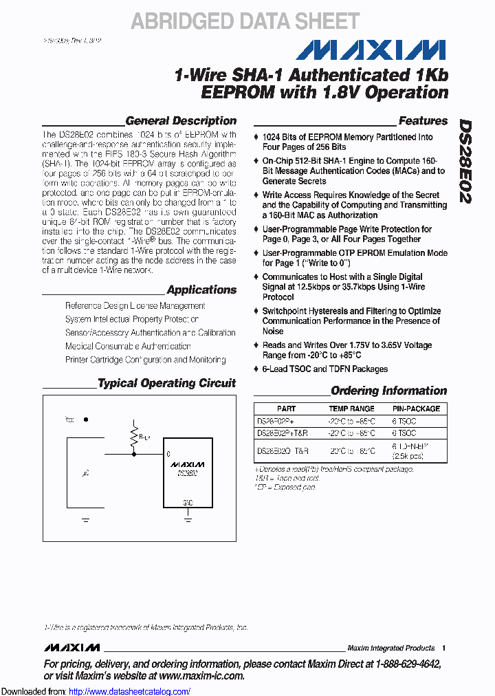 DS28E02P-W102_8573025.PDF Datasheet