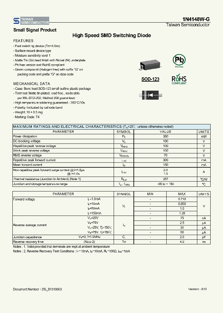 1N4148W-GRB_8573238.PDF Datasheet
