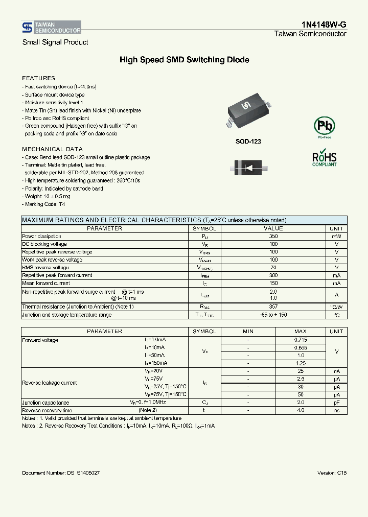 1N4148W-G-15_8573241.PDF Datasheet