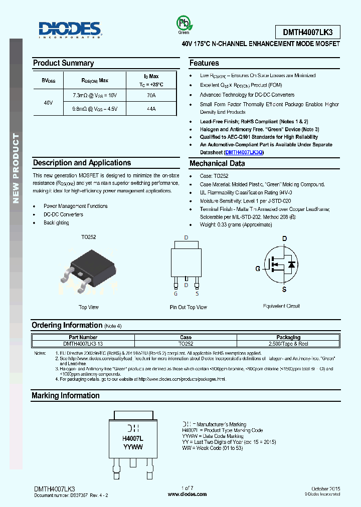 DMTH4007LK3-13_8574146.PDF Datasheet