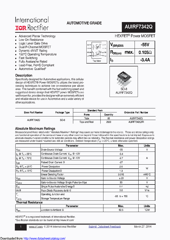 AUIRF7342QTR_8576202.PDF Datasheet