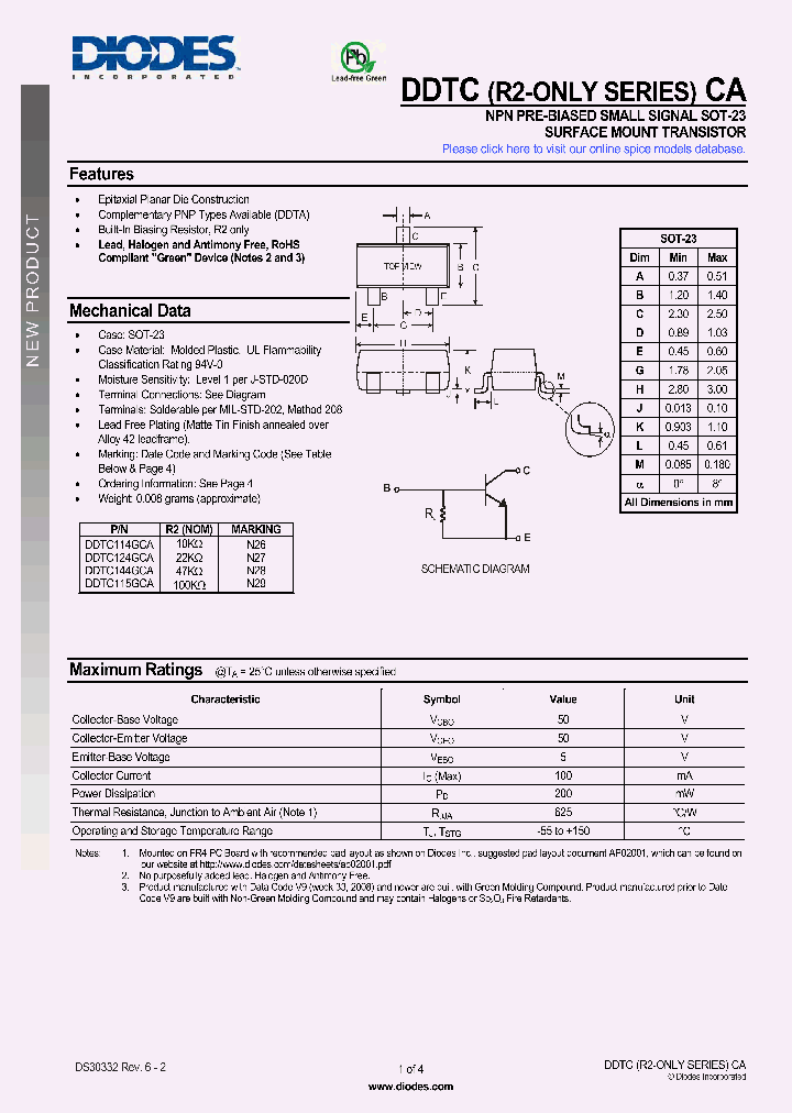 DDTC144GCA-7-F_8580602.PDF Datasheet
