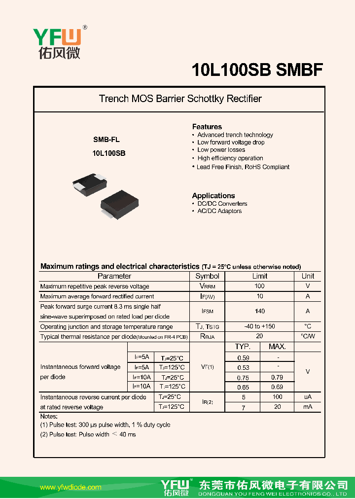 10L100SB-SMBF_8580690.PDF Datasheet